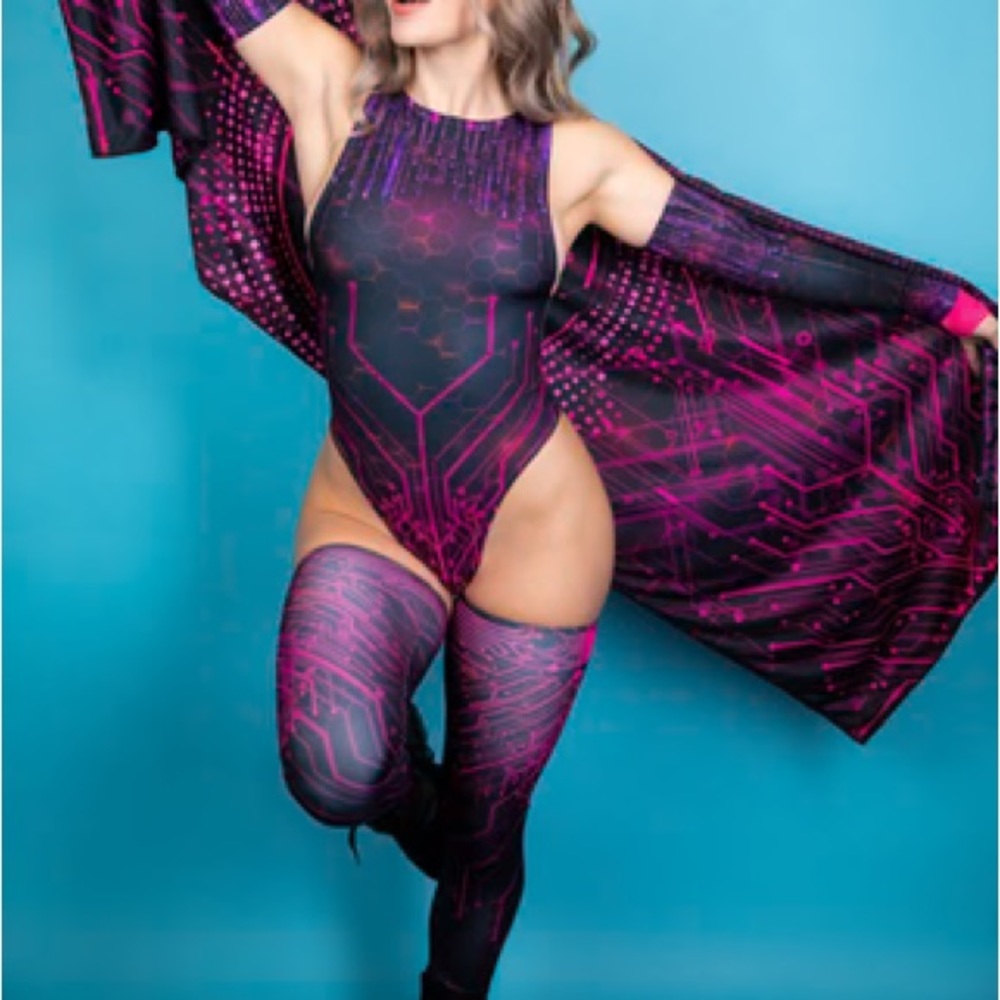 FreedomRaveWear Singularity Pink Bodysuit